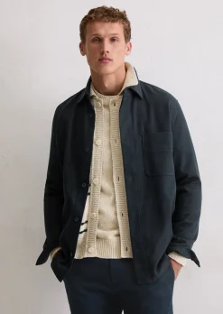 Overshirt aus weichem Bio-Baumwoll-Lyocell-Mix