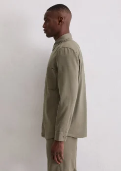 Overshirt aus weichem Bio-Baumwoll-Lyocell-Mix