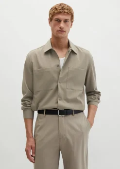 Overshirt DFB Travel Collection aus dehnbarem Tech Wool Blend
