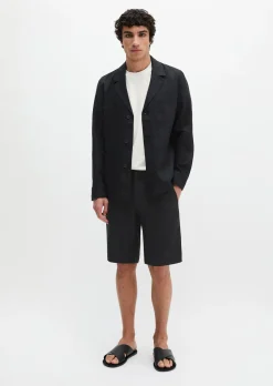 Overshirt im Sakko-Stil aus reinem Leinen
