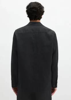 Overshirt im Sakko-Stil aus reinem Leinen