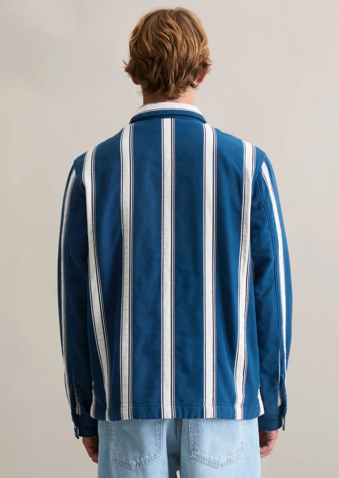 Overshirt mit vertikalen Streifen