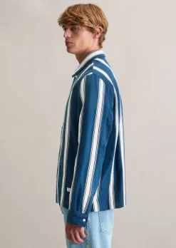 Overshirt mit vertikalen Streifen