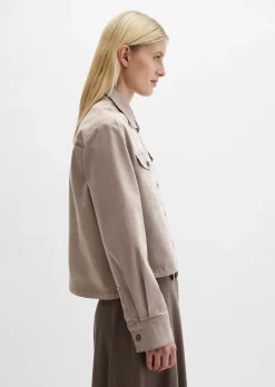 Overshirt oversize aus Brushed Cotton Twill