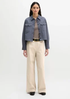Overshirt oversize aus Brushed Cotton Twill