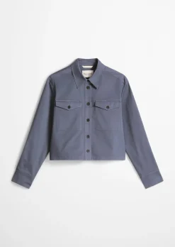 Overshirt oversize aus Brushed Cotton Twill