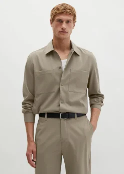 Overshirt Travel Collection aus dehnbarem Tech Wool Blend
