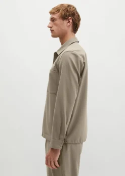 Overshirt Travel Collection aus dehnbarem Tech Wool Blend