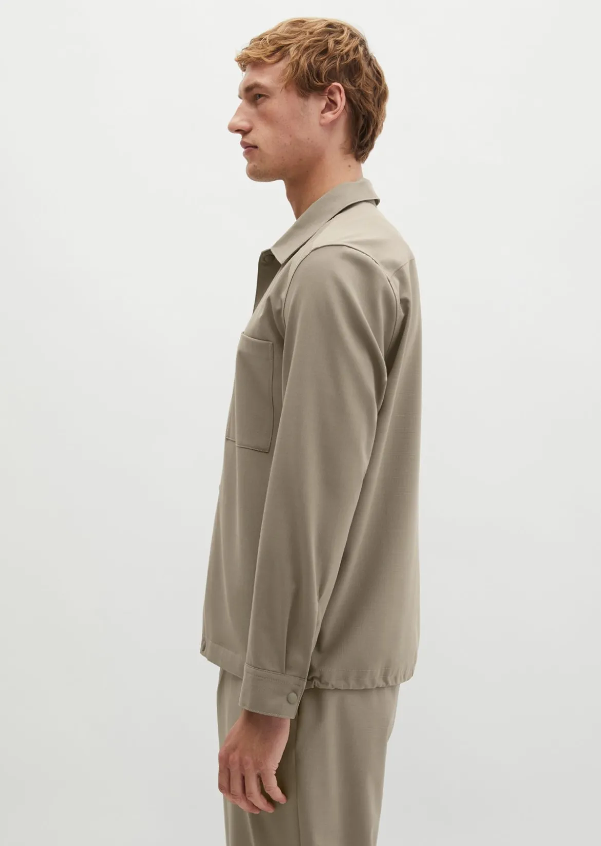 Overshirt Travel Collection aus dehnbarem Tech Wool Blend