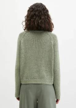 Oversize-Pullover aus Bändchengarn