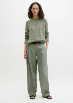 Oversize-Pullover aus Bändchengarn