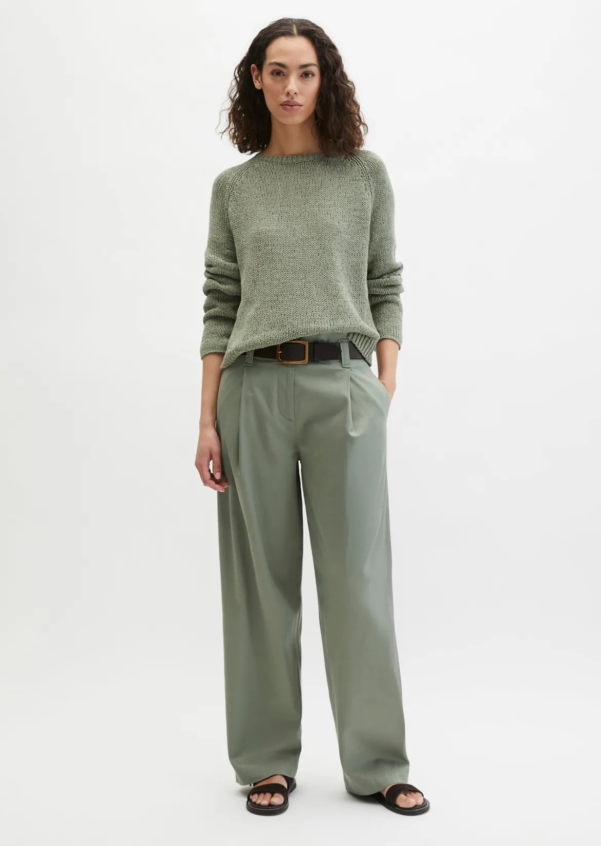 Oversize-Pullover aus Bändchengarn