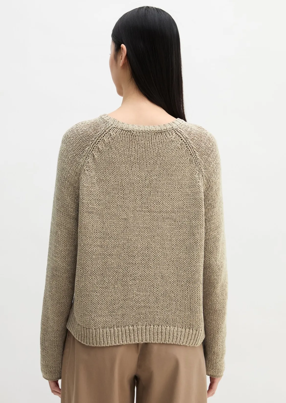 Oversize-Pullover aus Bändchengarn