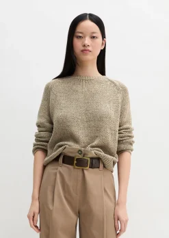 Oversize-Pullover aus Bändchengarn