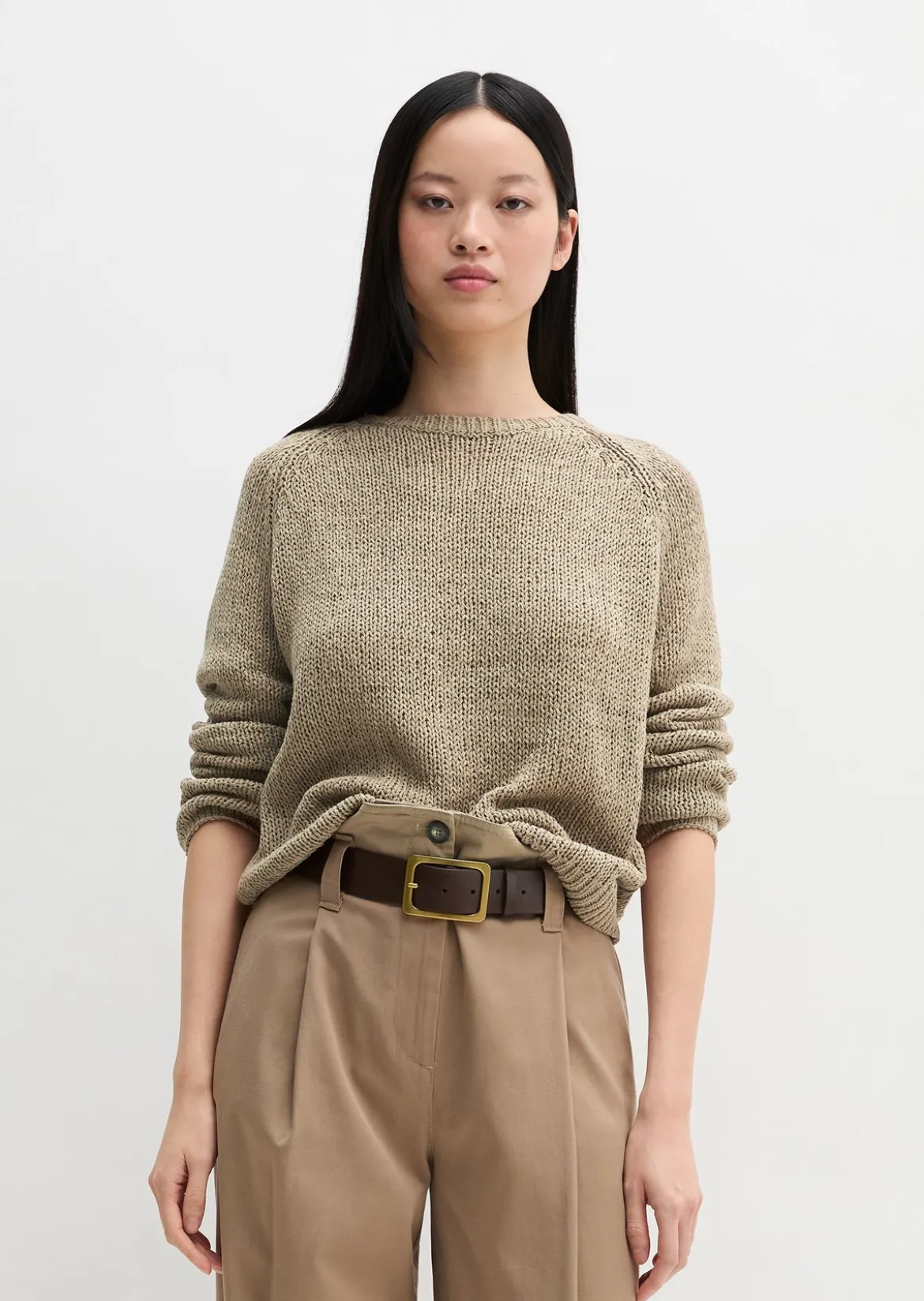 Oversize-Pullover aus Bändchengarn