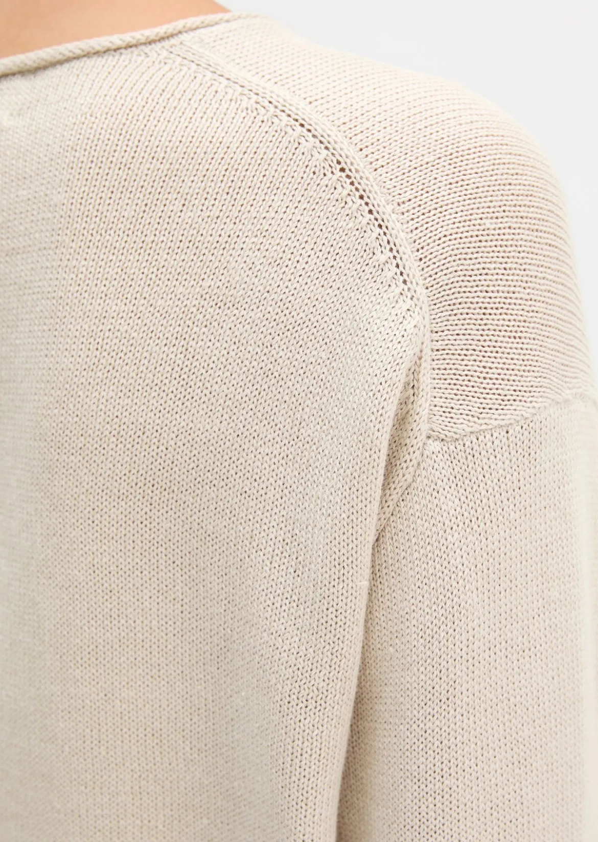 Oversize-Pullover aus Organic Cotton-Leinen-Mix