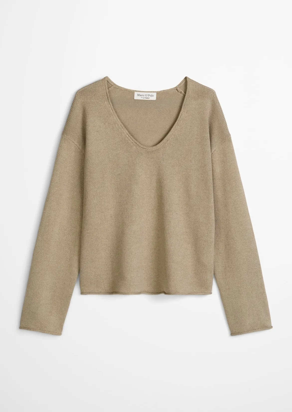 Oversize-Pullover aus Organic Cotton-Leinen-Mix