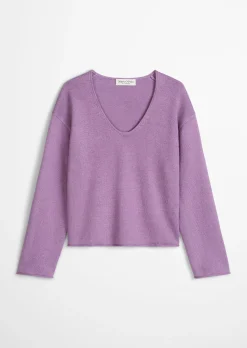 Oversize-Pullover aus Organic Cotton-Leinen-Mix