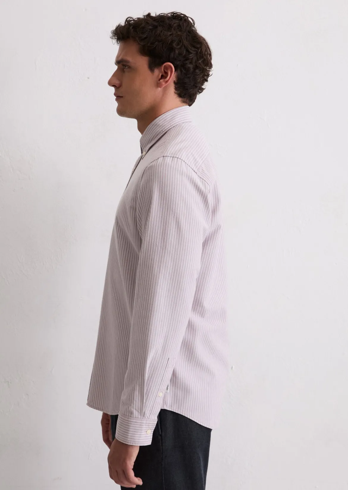 Oxford-Hemd regular mi Button-Down-Kragen