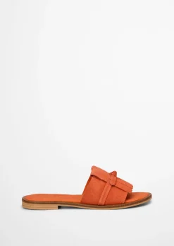 Pantolette Model Babette aus weichem Veloursleder
