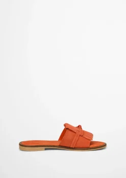 Pantolette Model Babette aus weichem Veloursleder