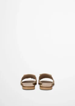 Pantolette Model Babette aus weichem Veloursleder