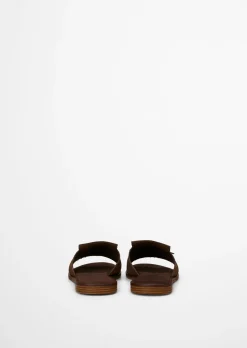 Pantolette Model Babette aus weichem Veloursleder