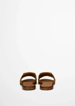 Pantolette Model Babette aus weichem Veloursleder