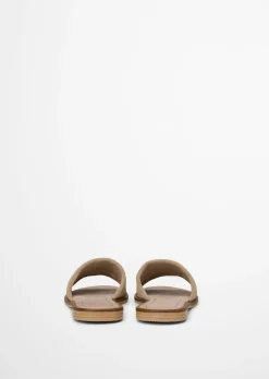 Pantolette Model Babette aus weichem Velours-Rindleder