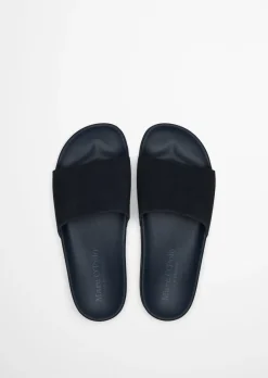 Pantolette Model Eric mit Velourslederriemen