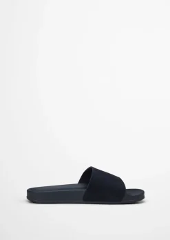 Pantolette Model Eric mit Velourslederriemen