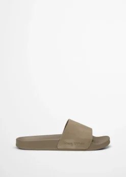 Pantolette Model Eric mit Velourslederriemen