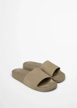 Pantolette Model Eric mit Velourslederriemen