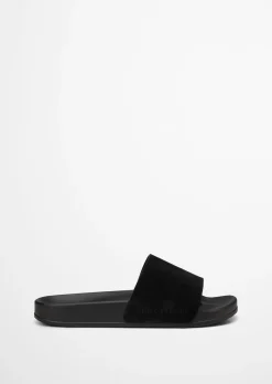 Pantolette Model Erica mit Velourslederriemen