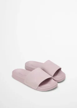 Pantolette Model Erica mit Velourslederriemen