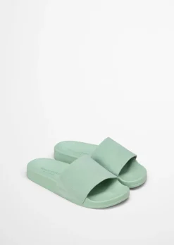 Pantolette Model Erica mit Velourslederriemen