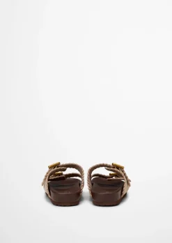 Pantolette Model Floria aus weichem Veloursleder