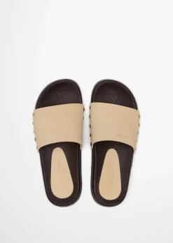 Pantolette Model Mary aus weichem Veloursleder