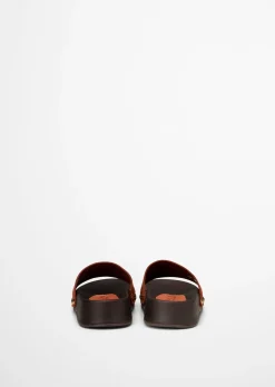 Pantolette Model Mary aus weichem Veloursleder