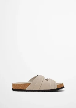 Pantolette Model Quinn aus weichem Veloursleder