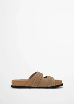 Pantolette Model Quinn aus weichem Veloursleder