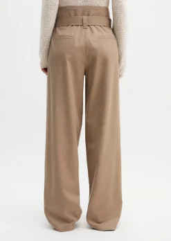 Paperbag-Pants straight aus Lyocell-Organic-Cotton-Stretch