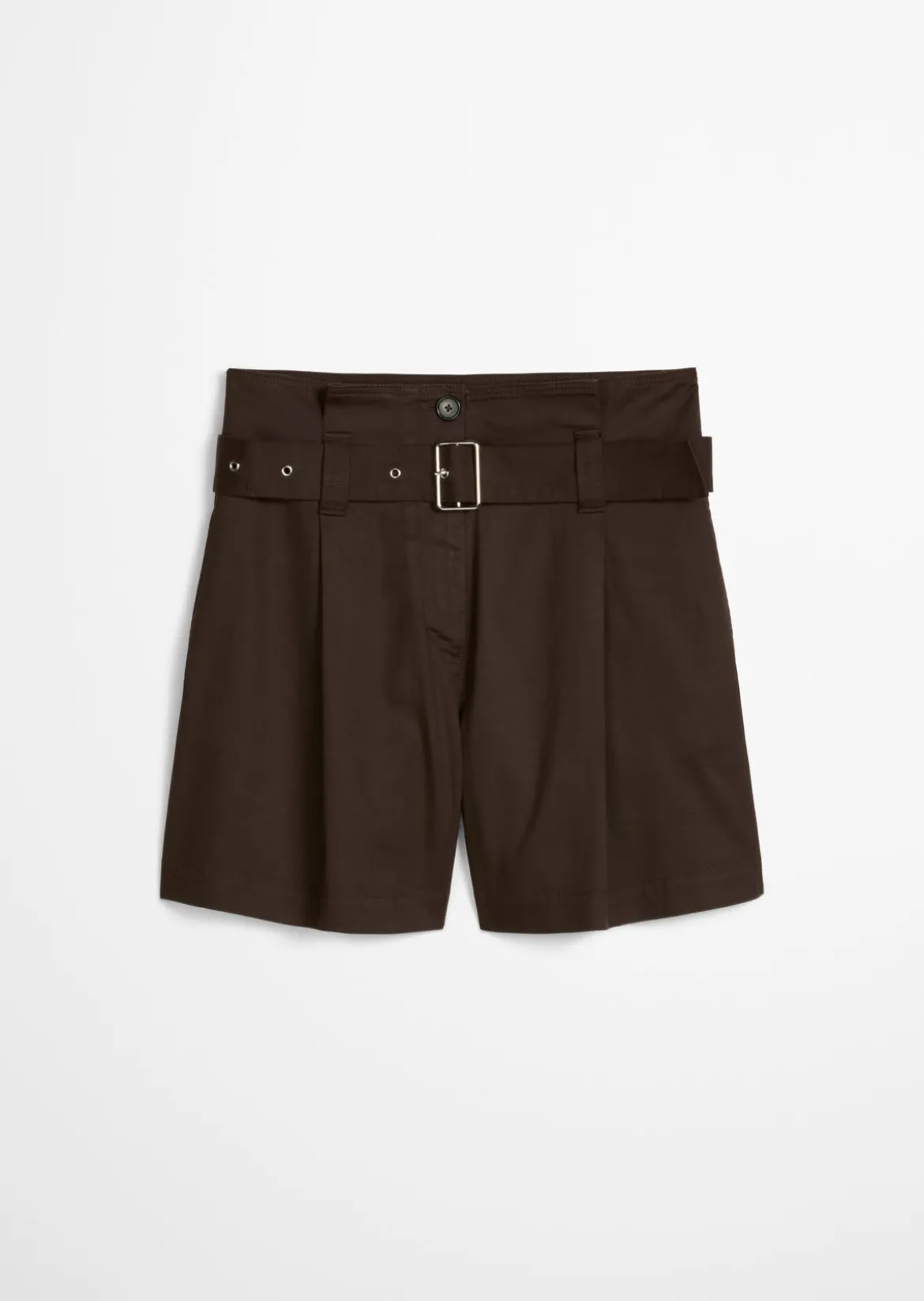 Paperbag-Shorts wide aus Bio-Baumwolle-TENCEL™ Lyocell-Stretch