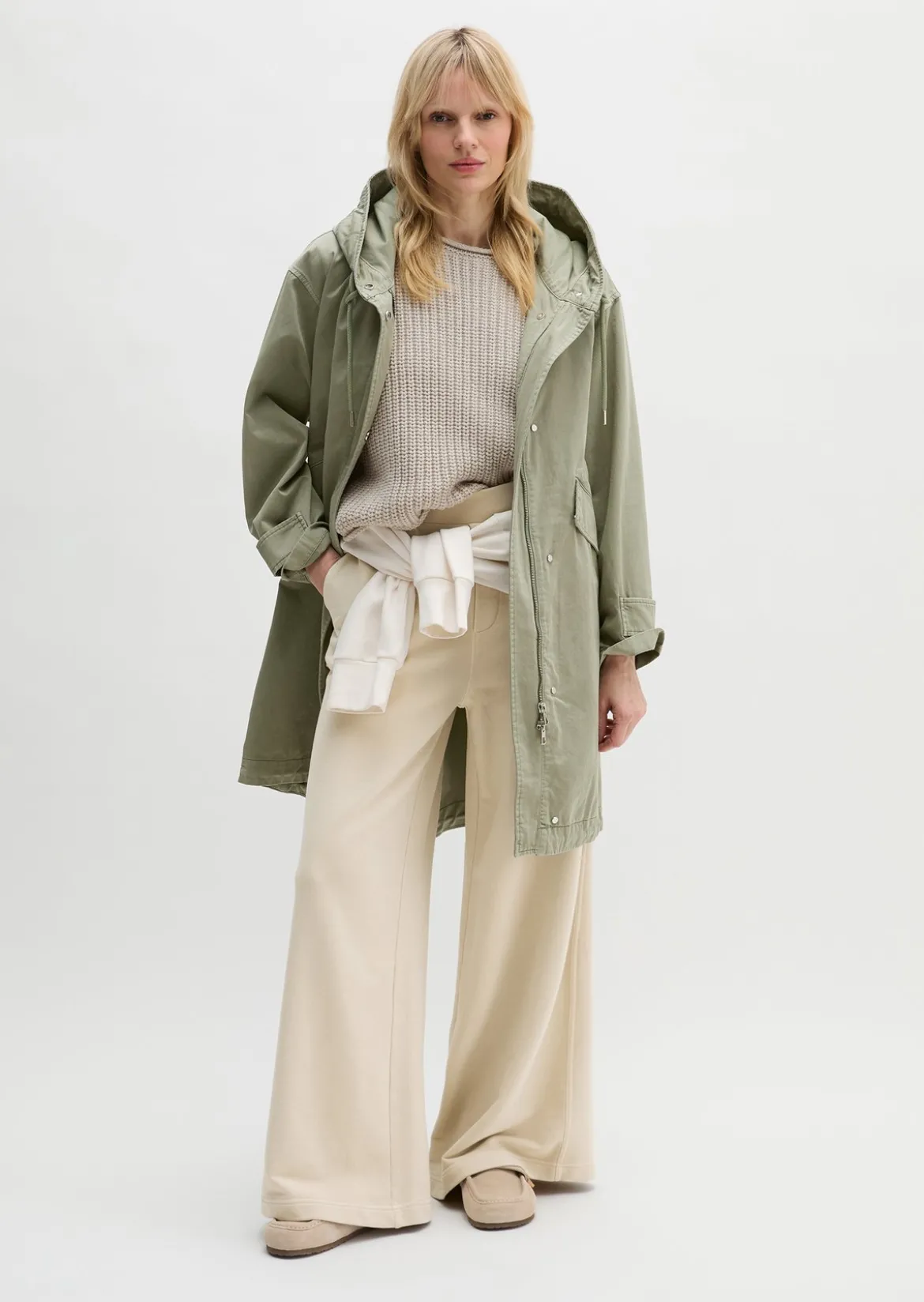 Parka regular aus Organic Cotton-Twill