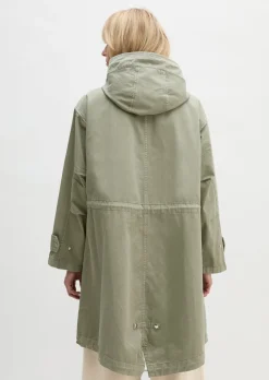 Parka regular aus Organic Cotton-Twill
