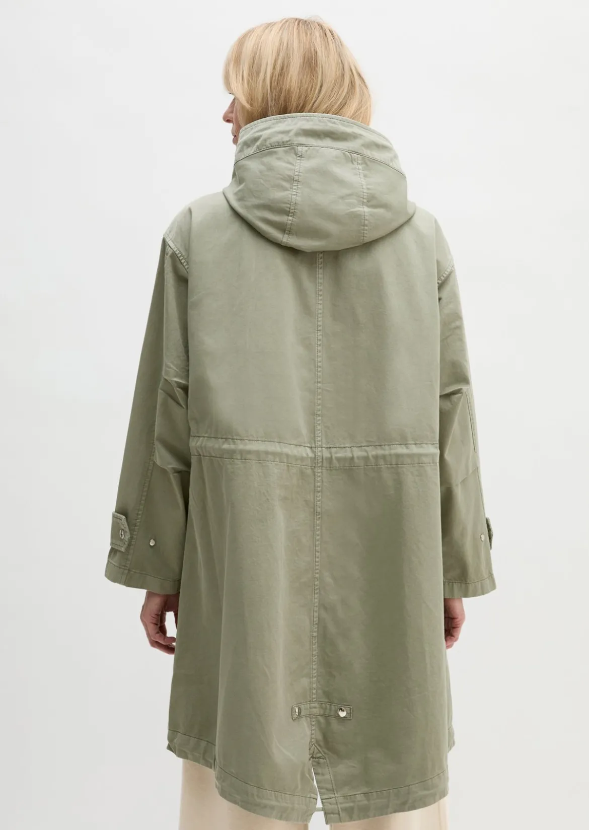 Parka regular aus Organic Cotton-Twill