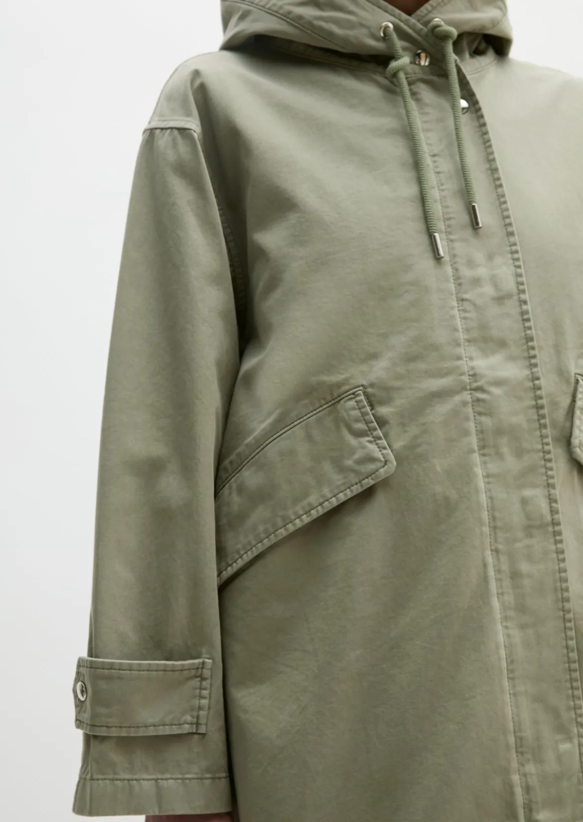 Parka regular aus Organic Cotton-Twill
