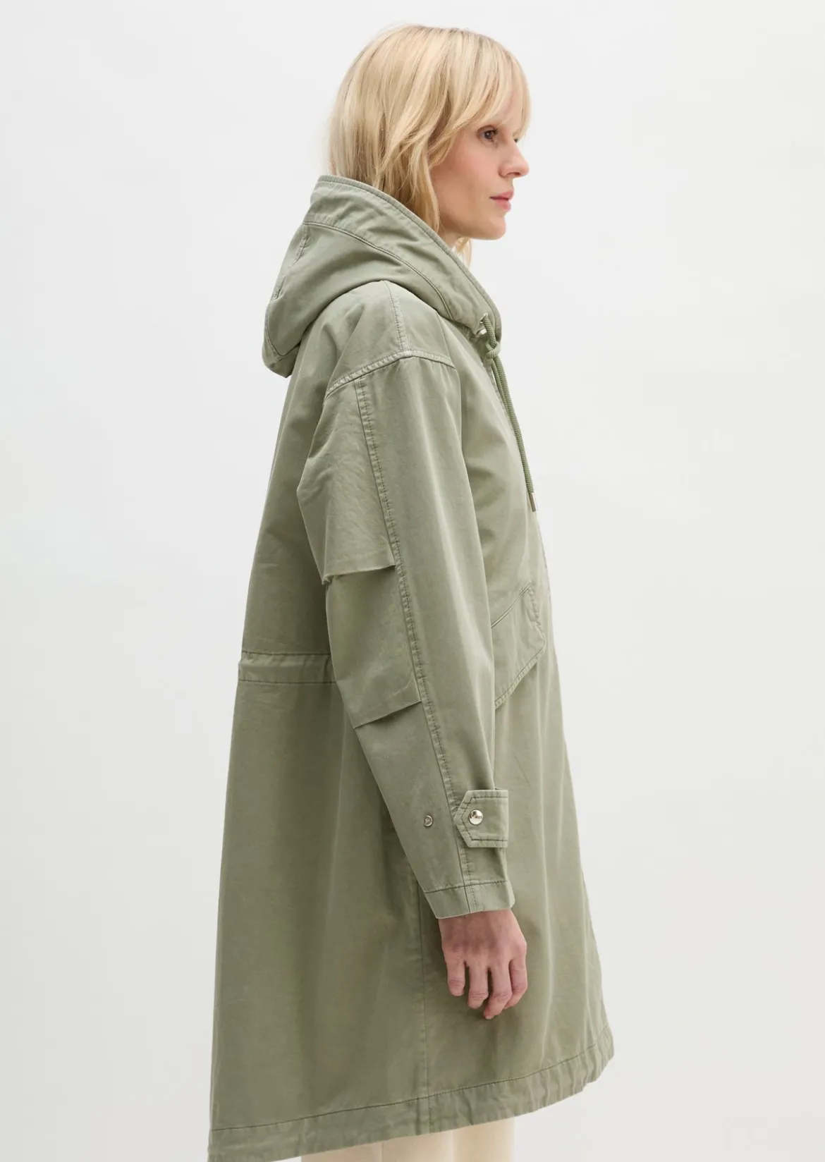 Parka regular aus Organic Cotton-Twill