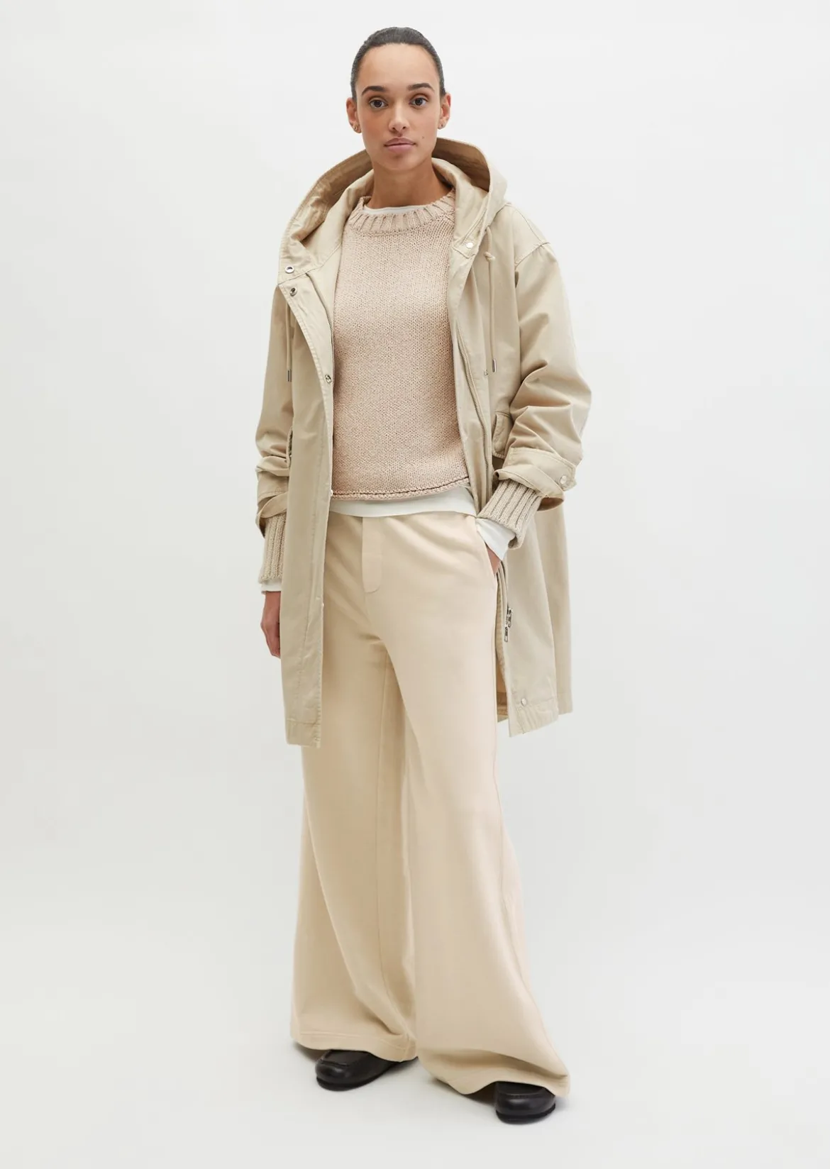 Parka regular aus Organic Cotton-Twill