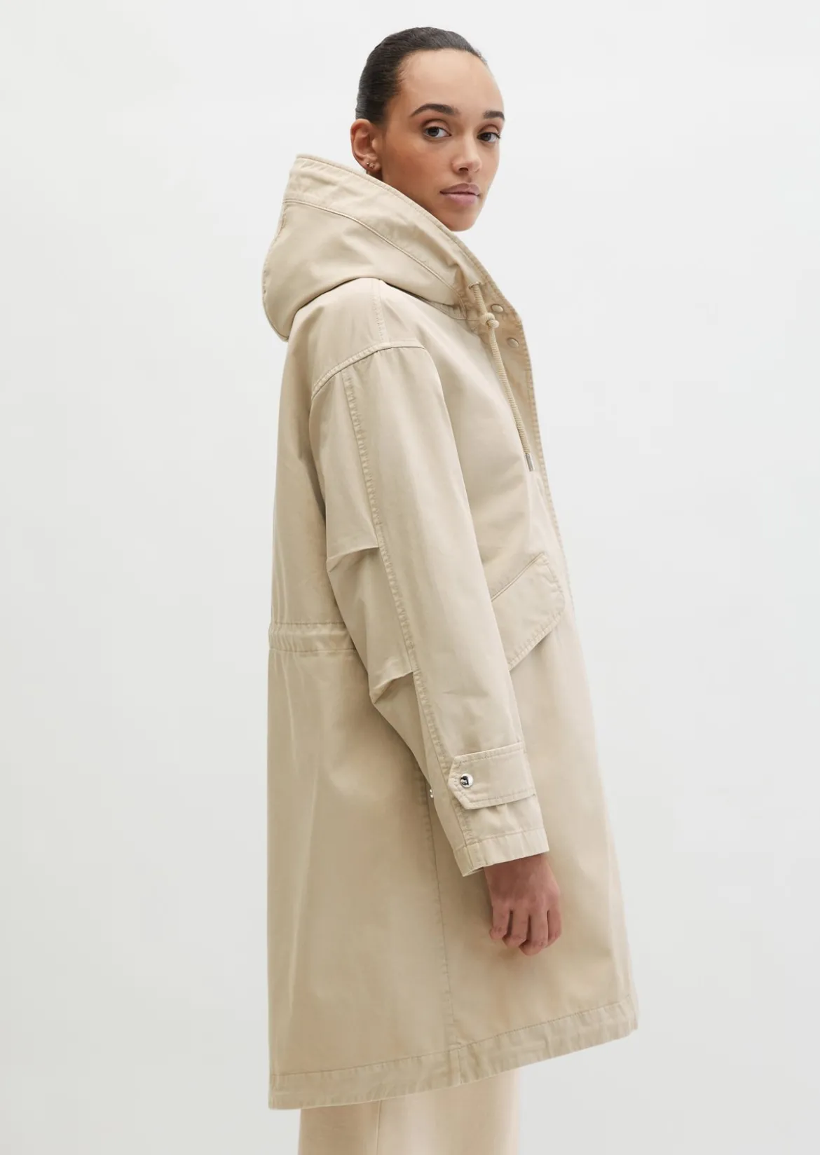 Parka regular aus Organic Cotton-Twill